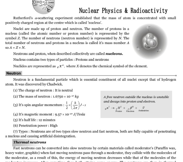 Nuclear Physics Note