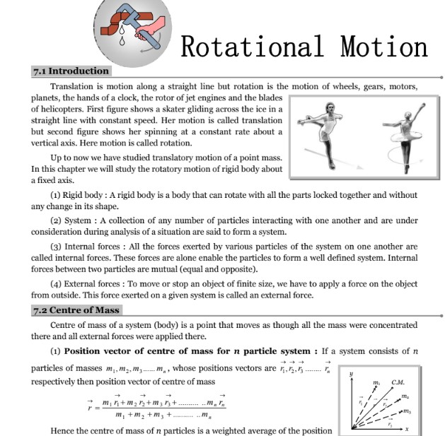 Rotational Motion - Physics Note